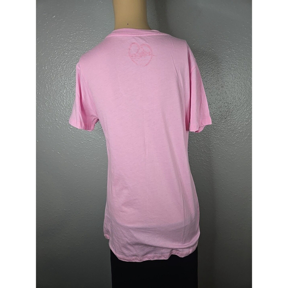 TaTas Brand Women's Pink Save the Tatas Breast Cancer Funny T-shirt Size Medium - Picture 3 of 5